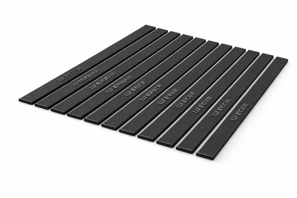 Caoutchoucs pour raclette à vitres UNGER, modèles RR25H à RR99H, pour nettoyage efficace des fenêtres.