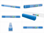 🔵 Caoutchouc ORCA X  Bleu – Boîte de 10 Caoutchoucs Professionnels pour Raclette à Vitres