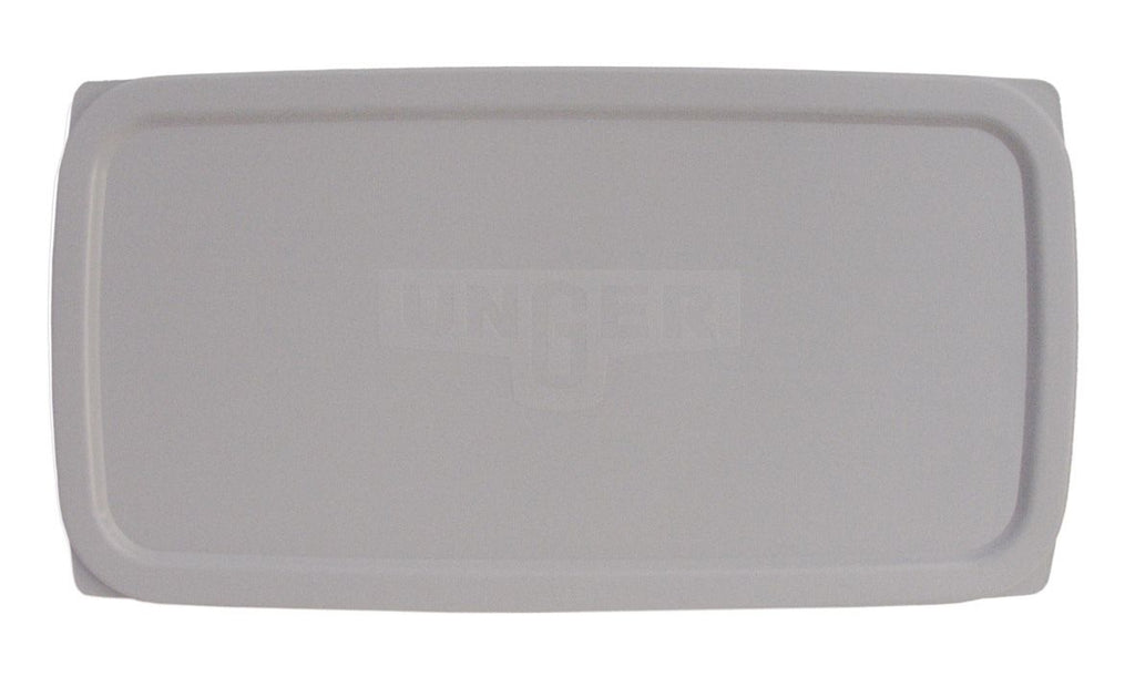 Couvercle en plastique Unger pour seau de vitrier 28L, compatible avec seau de vitrier, image montrant le couvercle noir et solide
