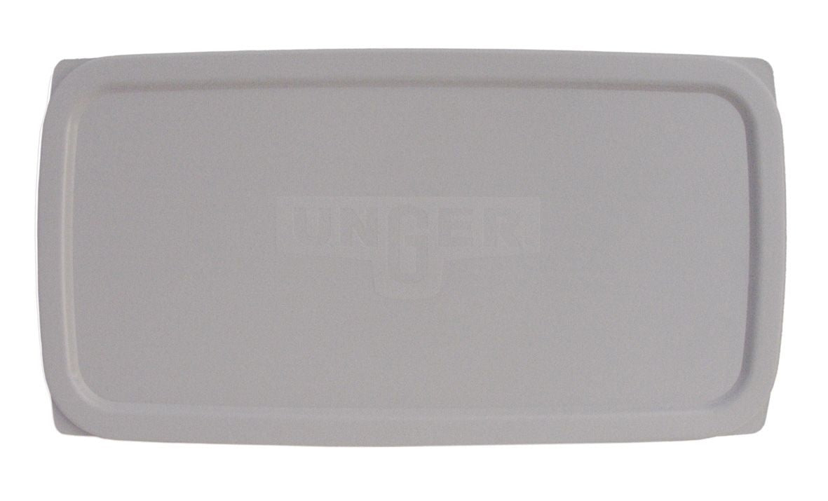 Couvercle en plastique Unger pour seau de vitrier 28L, compatible avec seau de vitrier, image montrant le couvercle noir et solide