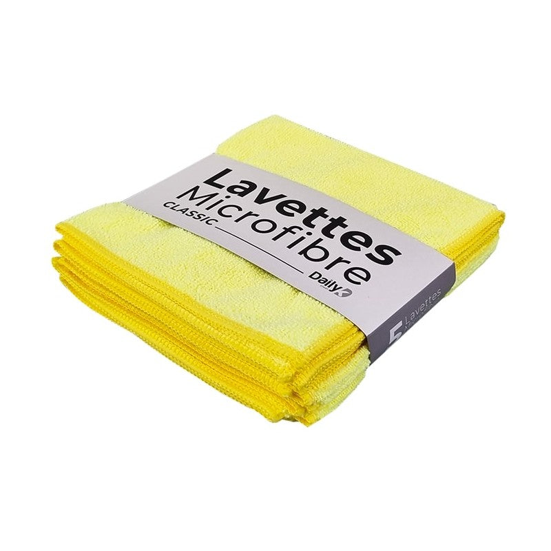 Lavette microfibre 38x38cm multi-usages - Lot de 5 - MyCleanerShop
