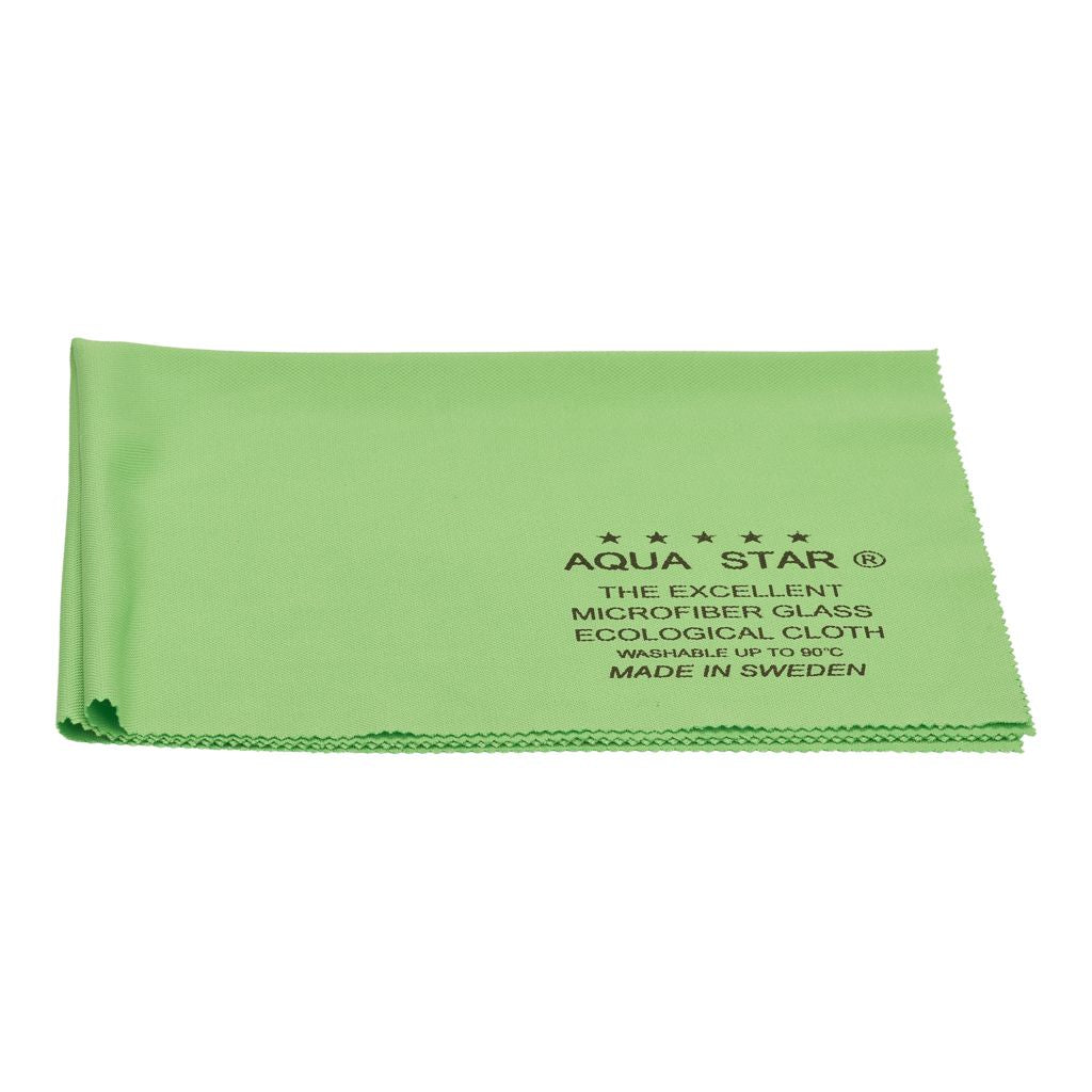 Chiffons en microfibres AQUASTAR pour nettoyage, image montrant plusieurs chiffons bleus pliés et empilés.