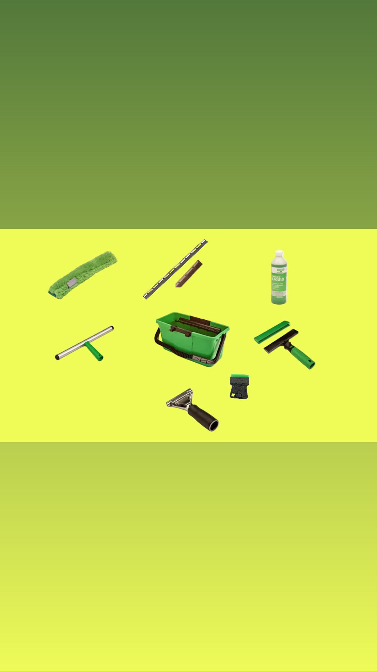 Kit débutant de produits de nettoyage MyCleanerShop, comprenant une sélection complète pour un nettoyage efficace.