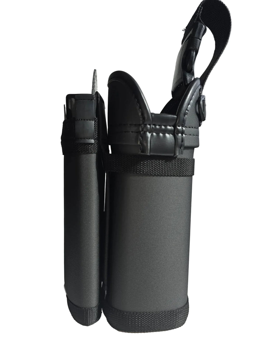 Carquois Zen Boab de Takaki, sac à flèches noir en tissu avec détails en bois, pour tir à l’arc traditionnel.