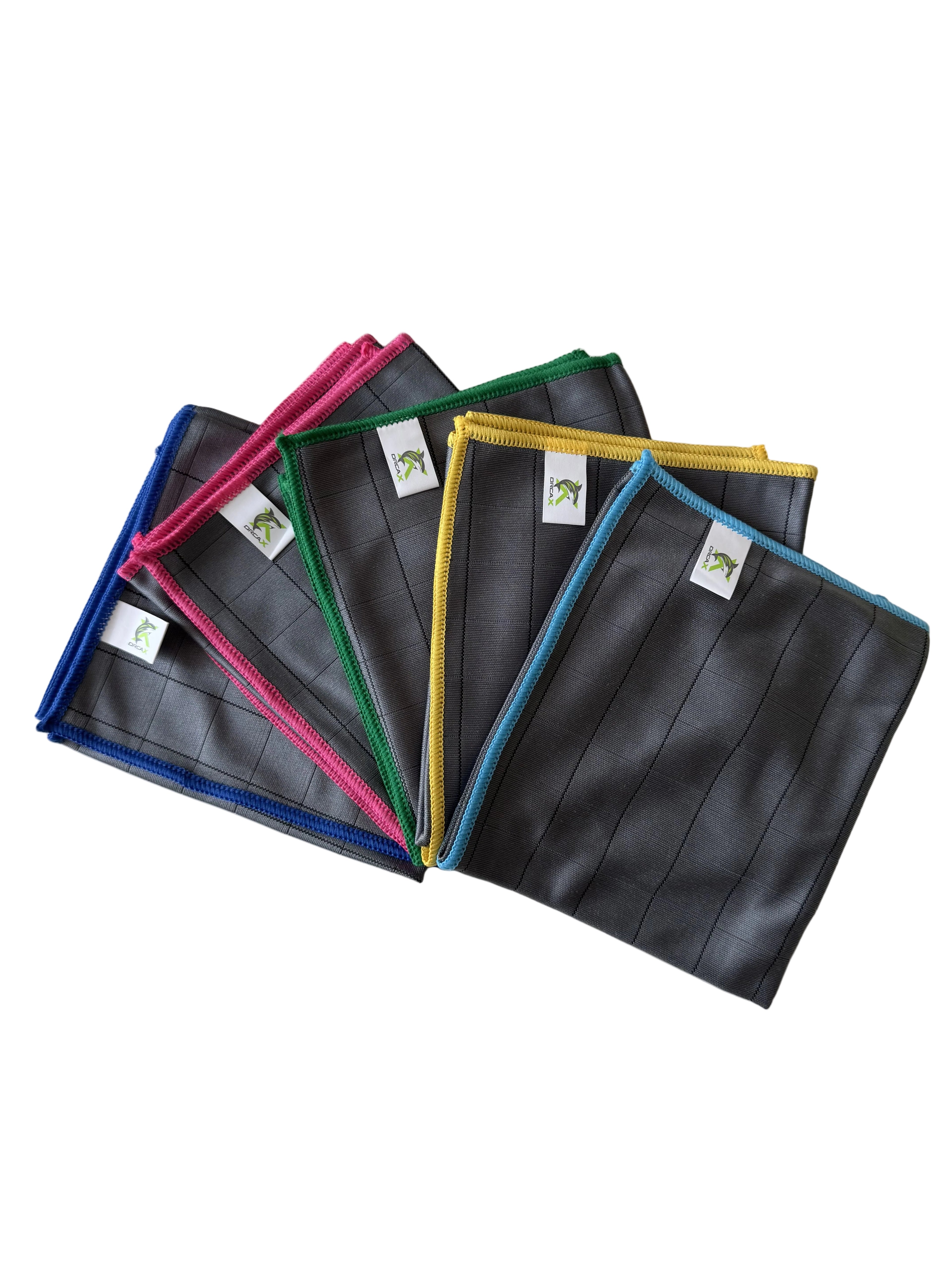 Tissu microfibre en carbone ORCA X 60x80cm, ultra premium, pour nettoyage et detailing de voiture.
