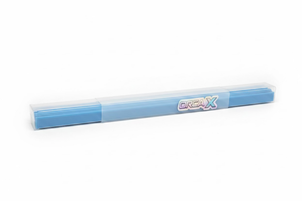 🔵 Caoutchouc ORCA X  Bleu – Boîte de 10 Caoutchoucs Professionnels pour Raclette à Vitres