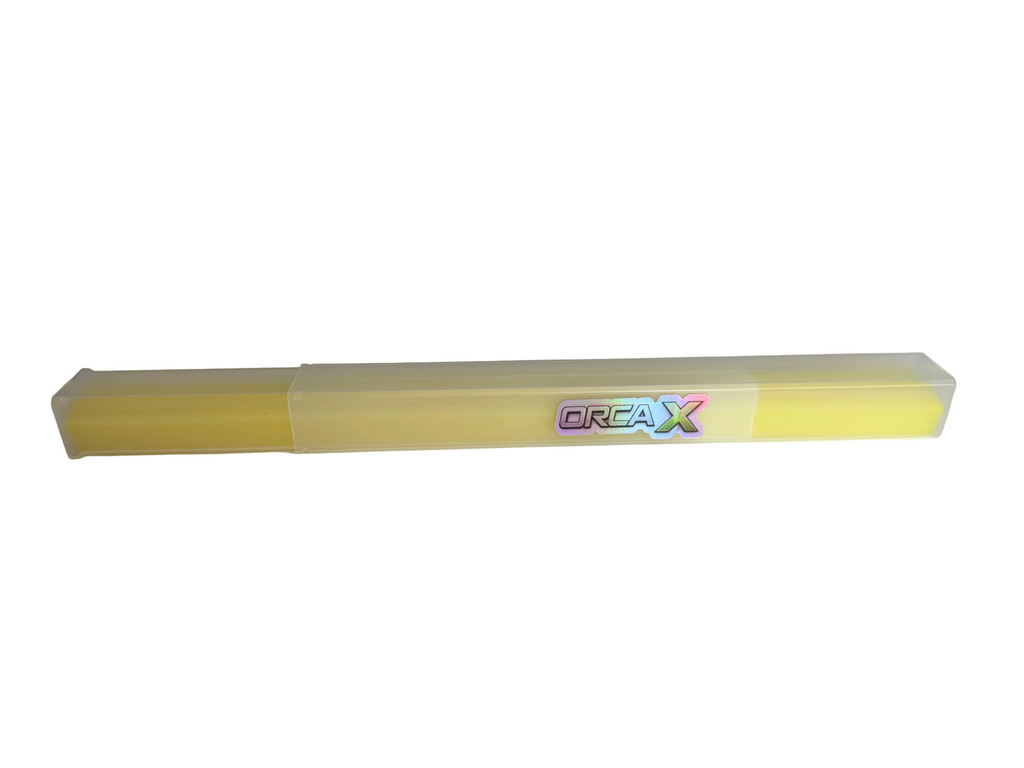 🟡 Caoutchouc ORCA X Jaune – Boîte de 10 Caoutchoucs Professionnels pour Raclette à Vitres