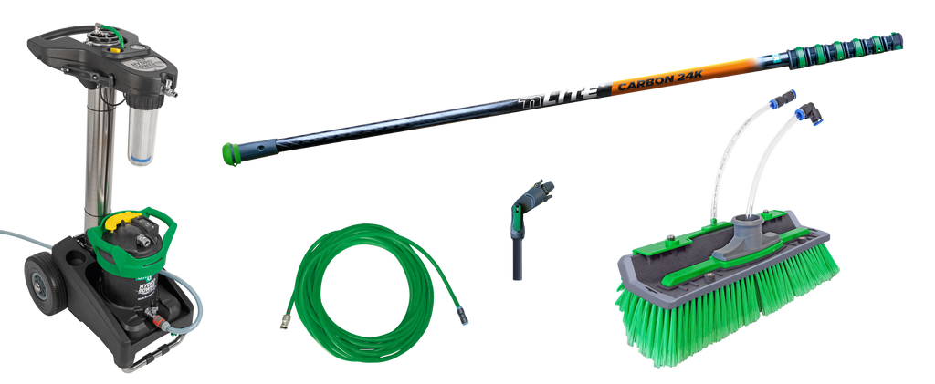 Système HydroPower Nano de UNGER pour l'eau pure, montrant le dispositif haute performance en action.