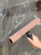 MAYKKER Scrubber Set – Support + pad en noyer pour mouilleur vitres - MyCleanerShop