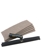 MAYKKER Scrubber Set – Support + pad en noyer pour mouilleur vitres - MyCleanerShop