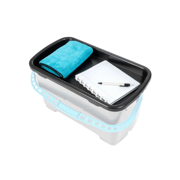 Couvercle pour seau laveur de vitres MOERMAN 22L, en plastique durable, adapté pour le nettoyage et le lavage.