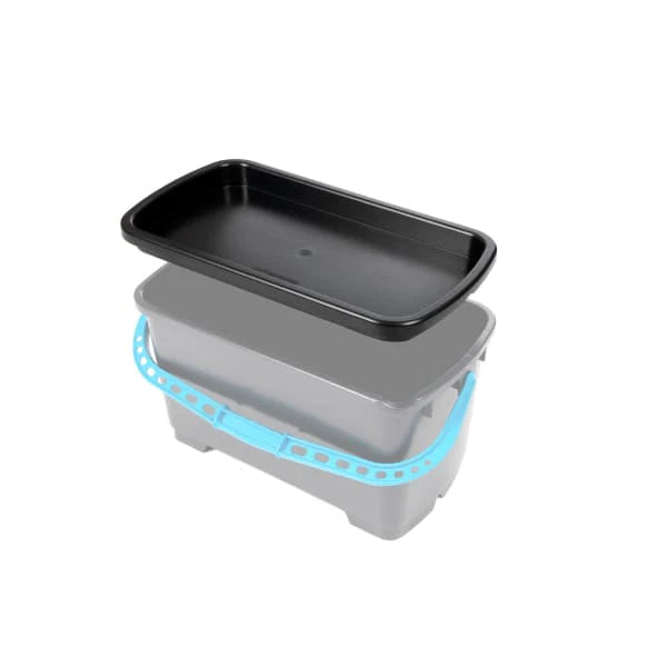 Couvercle pour seau laveur de vitres MOERMAN 22L, en plastique robuste, adapté pour le nettoyage professionnel.