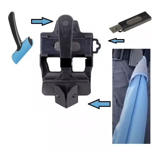 MOERMAN Easy pocket 80 et grattoir 80 support ceinture laveur de vitre pour ranger grattoir, lames & chiffon microfibre - MyCleanerShop