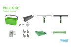 Kit complet de nettoyage de vitres ICA Pulex Vitre Technolite avec accessoires pour nettoyage efficace.