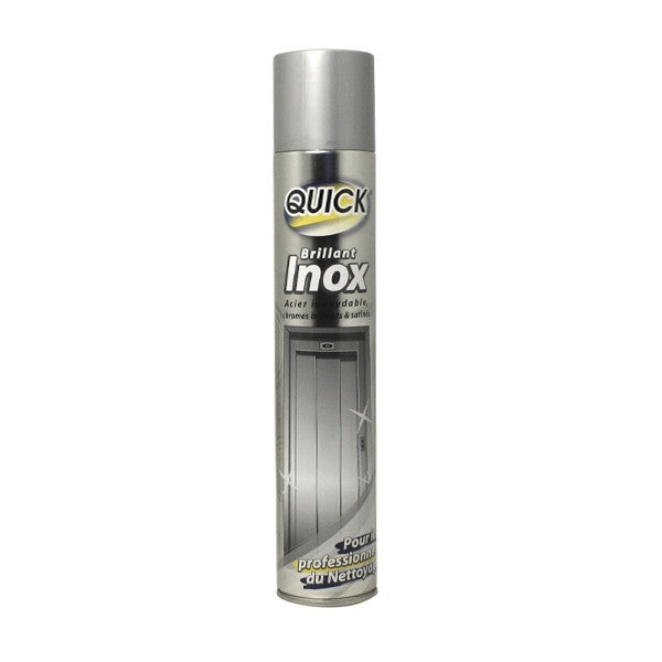Nettoyant inox brillant de 500ml de la marque MyCleanerShop, bouteille avec étiquette et pulvérisateur.