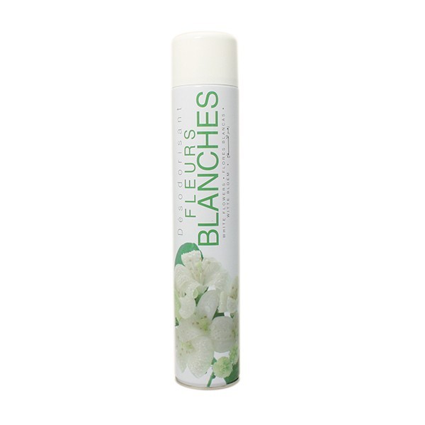 Désodorisant Sico KING fleurs blanches en flacon de 750 ml, vaporisateur pour rafraîchir l'air intérieur.