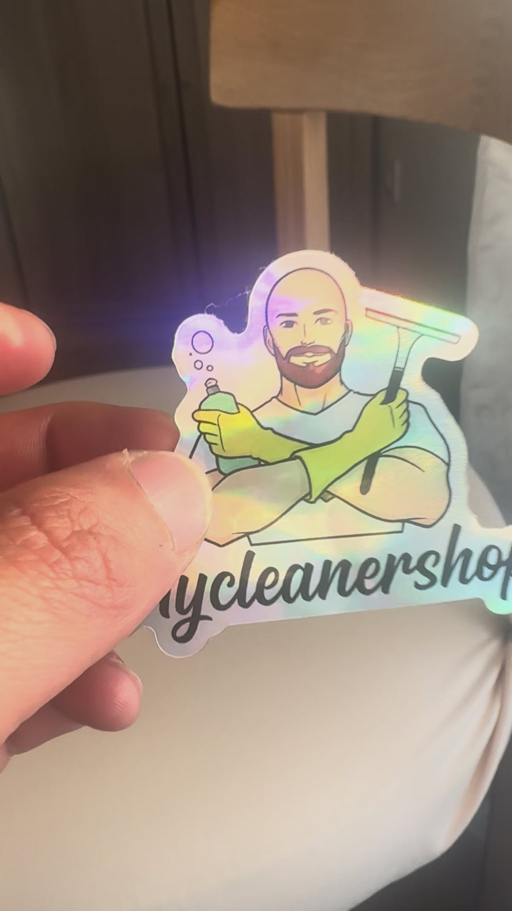 ⚠️EXCLUSIVITE⚠️ Pad en laine d’acier inoxydable + STICKER Holographique (Sans support)