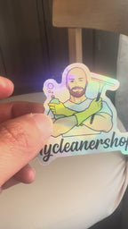 ⚠️EXCLUSIVITE⚠️ Pad en laine d’acier inoxydable + STICKER Holographique (Sans support)