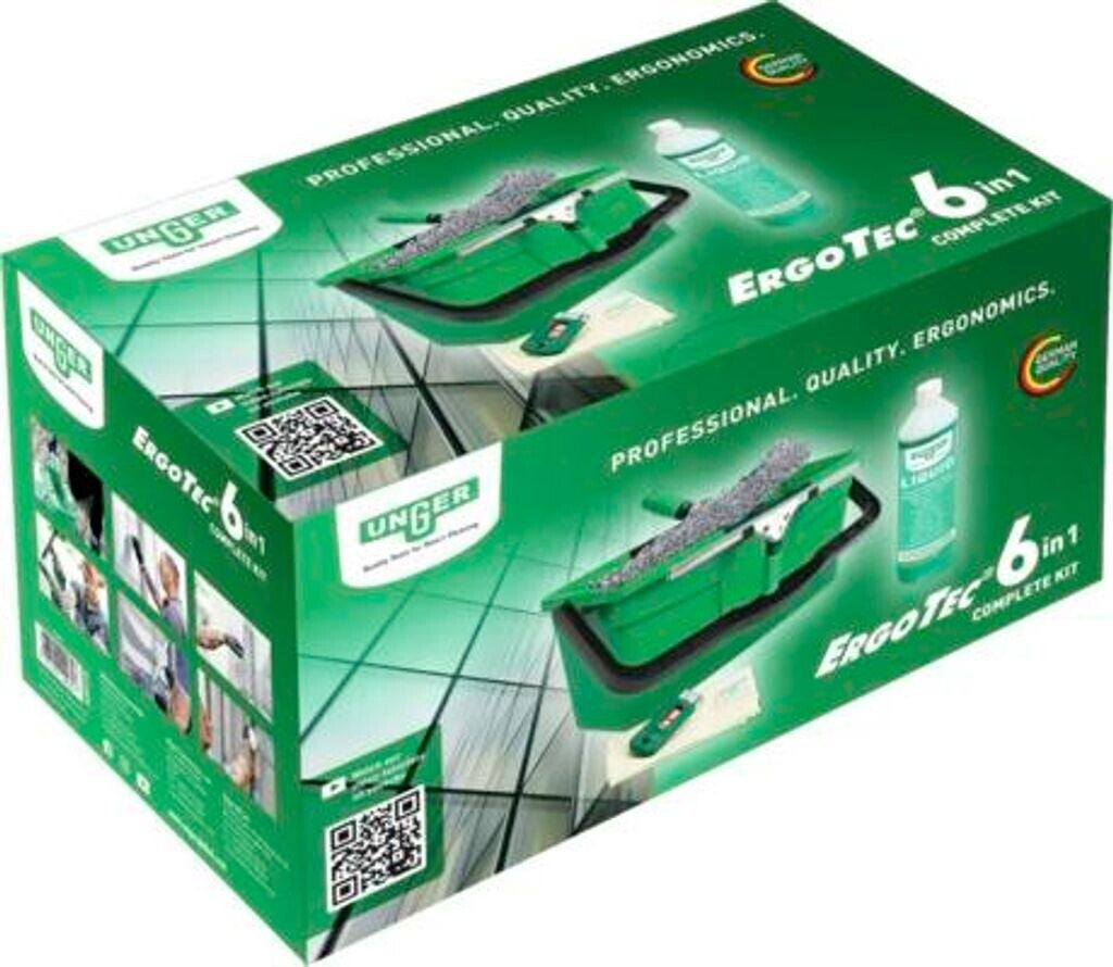 UNGER ErgoTec kit de nettoyage des vitres 6in1 - MyCleanerShop