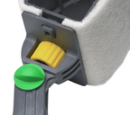 Pad à récurer UNGER nLITE Support pour perches à eau pure, surface en caoutchouc utilisée pour nettoyer.